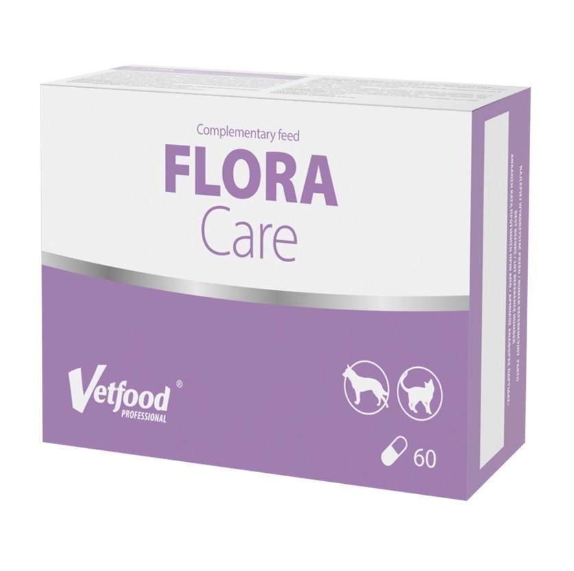 VetFood FloraCare 60 kapsułek na biegunkę dla psa i kota