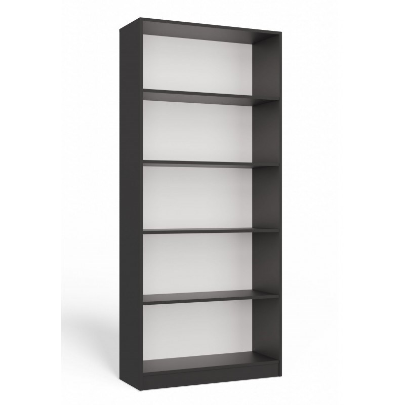 REGAŁ NA KSIĄŻKI 80 CM ANTRACYT — zdjęcie 1 z 8