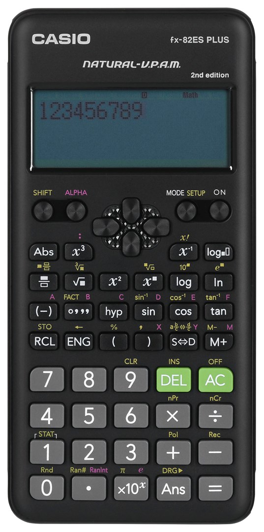 CASIO FX-82ESPLUS-2 Kalkulator Naukowy, 252 Funkcje — zdjęcie 1 z 8