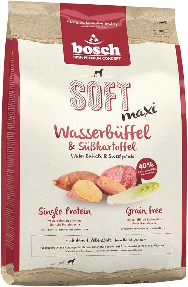 Bosch Soft Maxi - Karma sucha dla psów dużych ras z bawołem wodnym i batatami 2,5 kg — zdjęcie 1 z 2