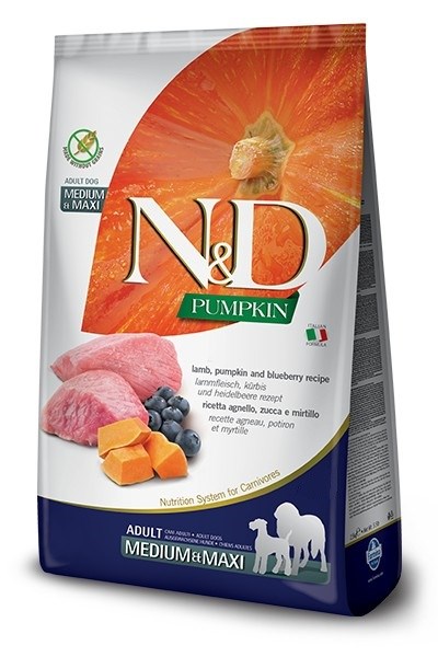 FARMINA N&D Pumpkin Lamb & Blueberry Adult 12kg — zdjęcie 1 z 2