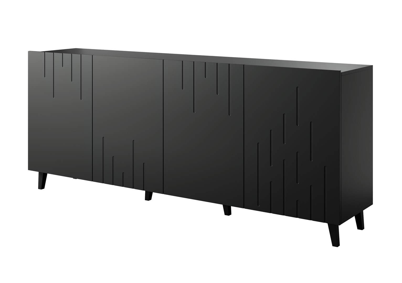 Komoda BARI 200x42x82 czarny mat — zdjęcie 1 z 3