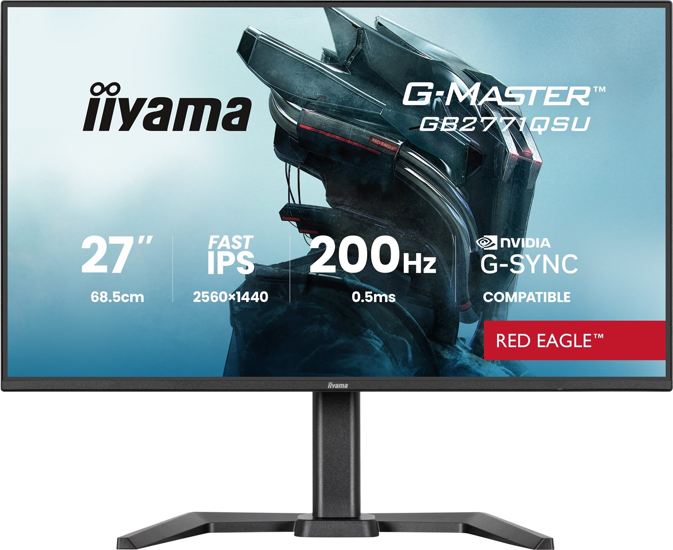 MONITOR IIYAMA LED Fast IPS 27" GB2771QSU-B1 Red Eagle 200Hz — zdjęcie 1 z 8