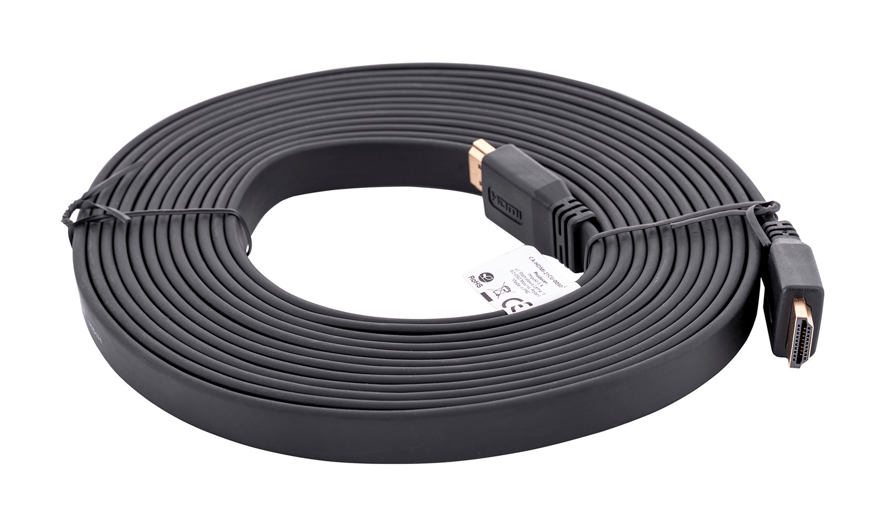 Kabel Lanberg CA-HDMI-21CU-0050-BK, 5m, czarny — zdjęcie 1 z 6