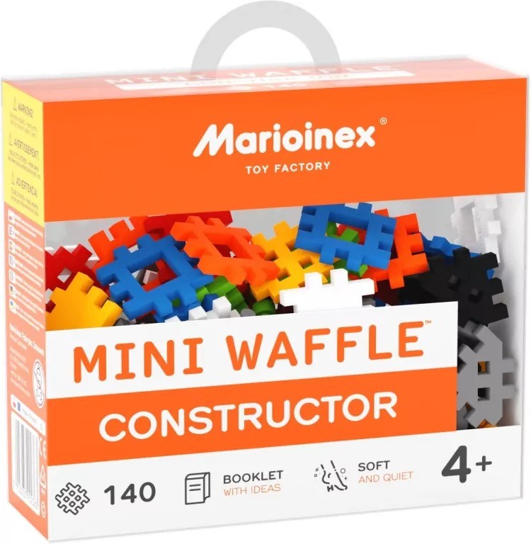 MARIOINEX Klocki Mini Waffle, 140 Elementów — zdjęcie 1 z 8
