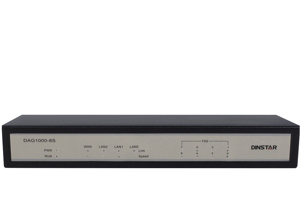 Dinstar DAG1000-8S - VoIP FXS Bramka, 8×FXS