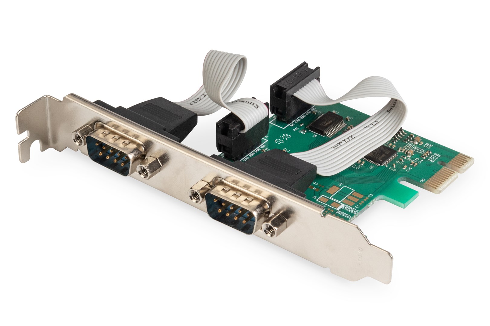 DIGITUS KONTROLER RS232 PCI EXPRESS 2XDB9L — zdjęcie 1 z 4