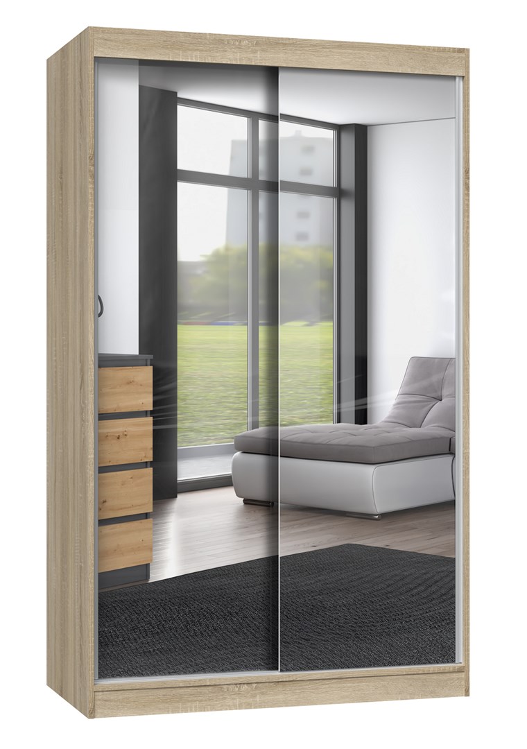 Szafa IGA 120x61xH200 sonoma 2 lustra — zdjęcie 1 z 2
