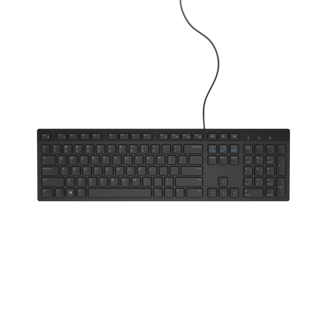 Klawiatura Dell KB216 580-ADHK, Membranowa, USB, Czarna — zdjęcie 1 z 5