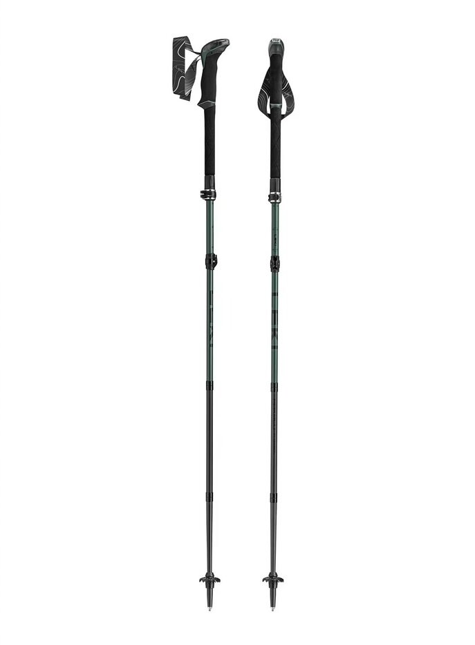 Kije trekkingowe LEKI TR MAKALU FX, 110-130cm zielone — zdjęcie 1 z 6