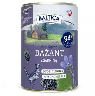 BALTICA SMAKI REGIONÓW Bażant z sarniną 400g