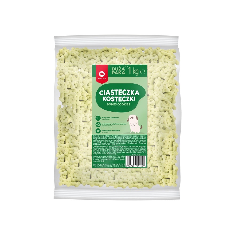 Maced Ciastka Miętowe Kosteczki - 1 kg