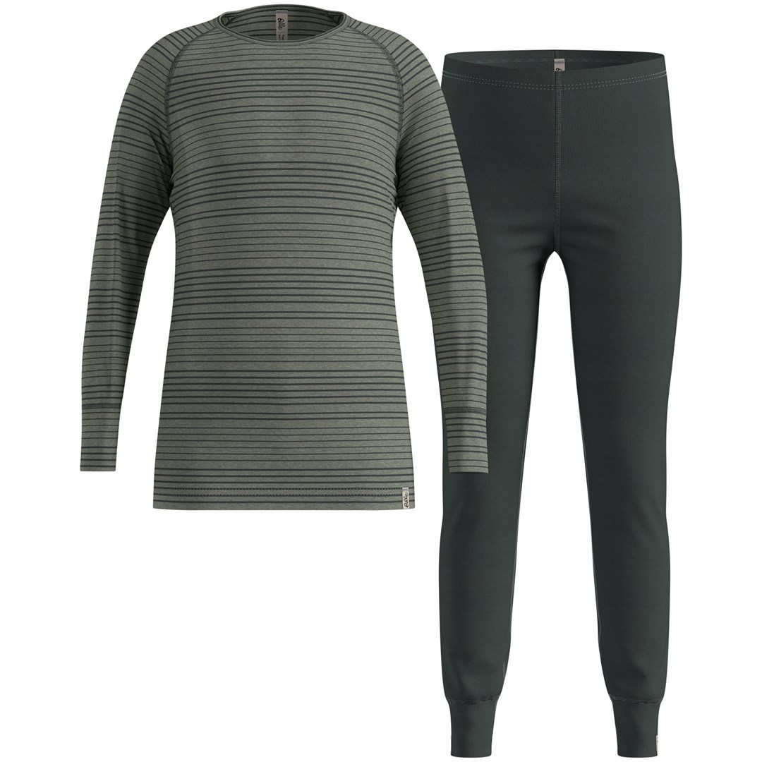 Komplet bielizny Odlo Active Warm Set 140cm, szary — zdjęcie 1 z 2