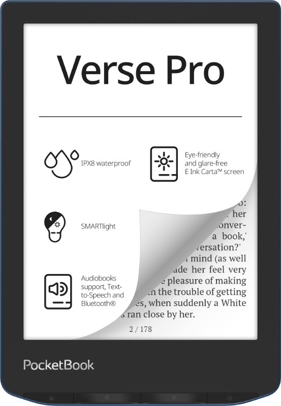 Czytnik Ebook PocketBook Verse Pro 634 6" 16GB Wi-Fi — zdjęcie 1 z 7