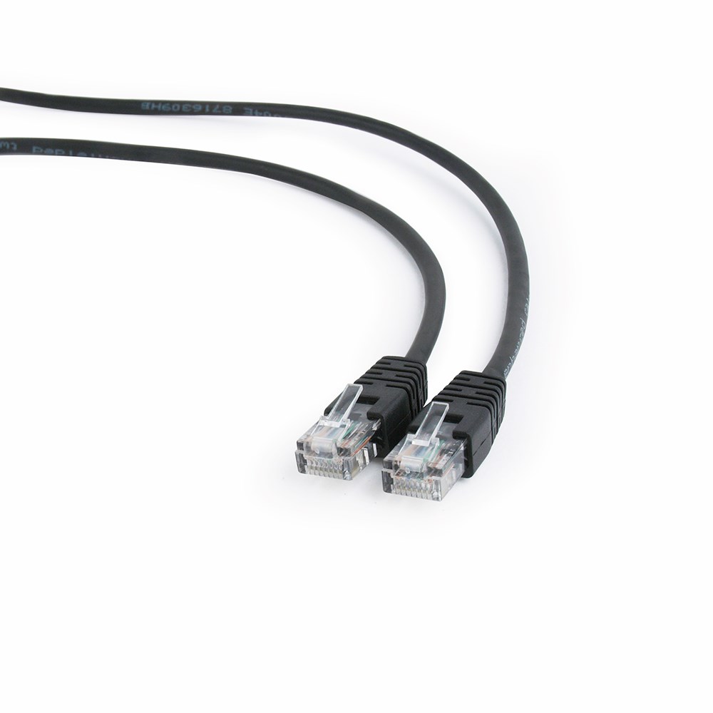 Patchcord GEMBIRD PP12-5M/BK, 5m, czarny