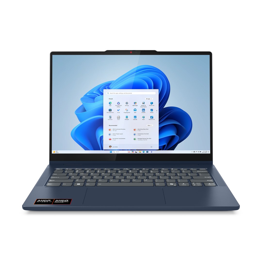 Lenovo Ryzen AI 7 350 14" Cosmic Blue Notebook — zdjęcie 1 z 8