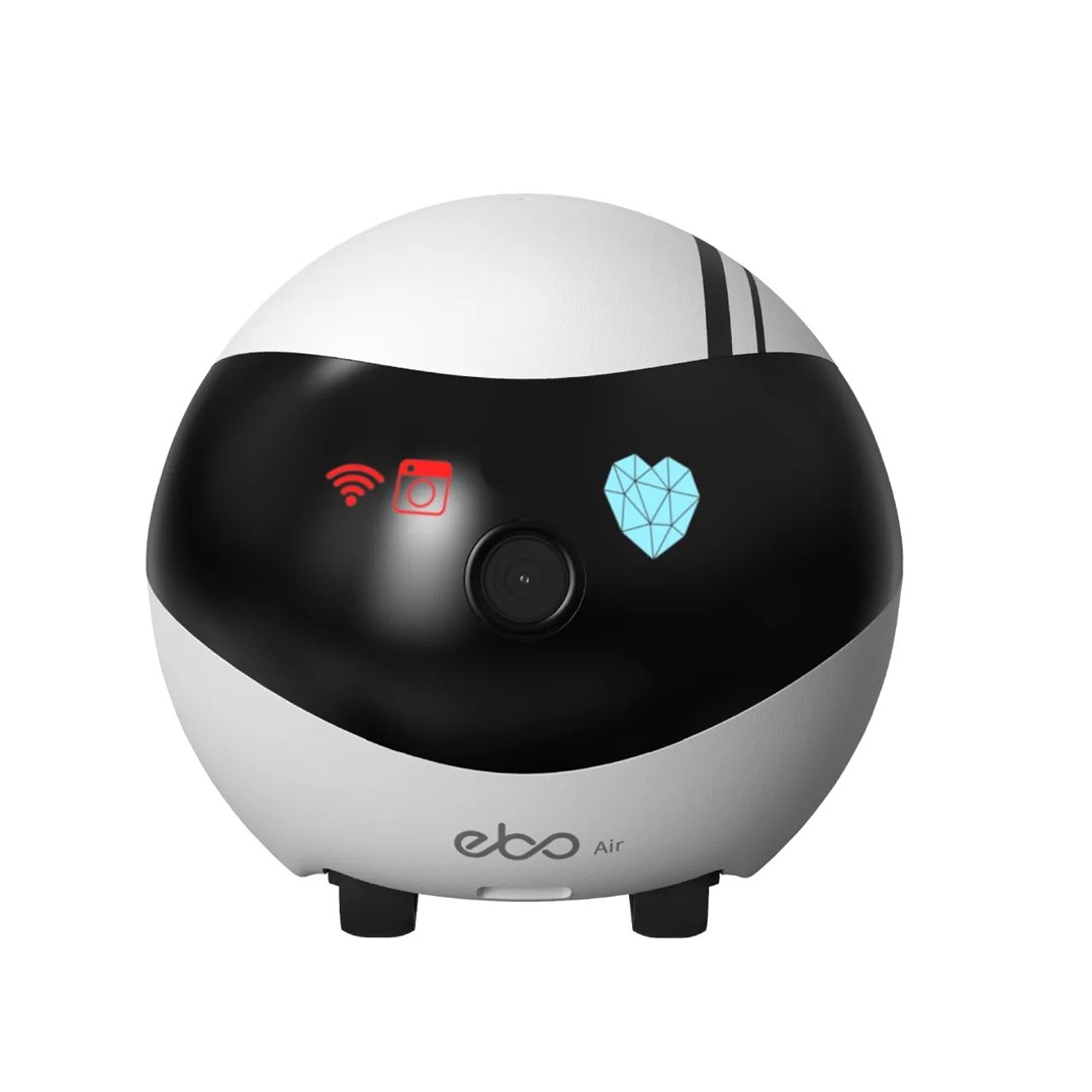 Robot ENABOT Ebo AIR Biało-czarny - Niania elektroniczna — zdjęcie 1 z 8