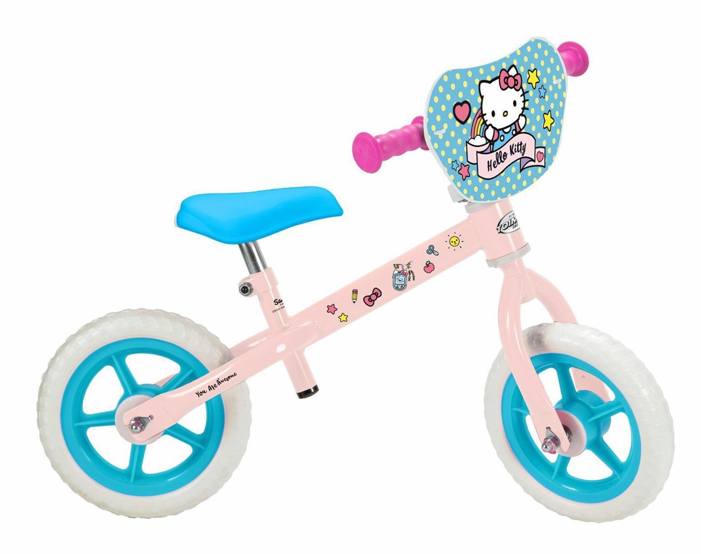 Rowerek biegowy Hello Kitty 10" Różowy, Niebieski