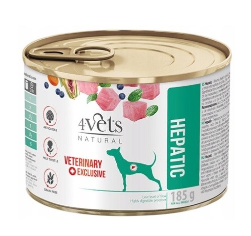 4VETS Natural Hepatic Dog - 185 g