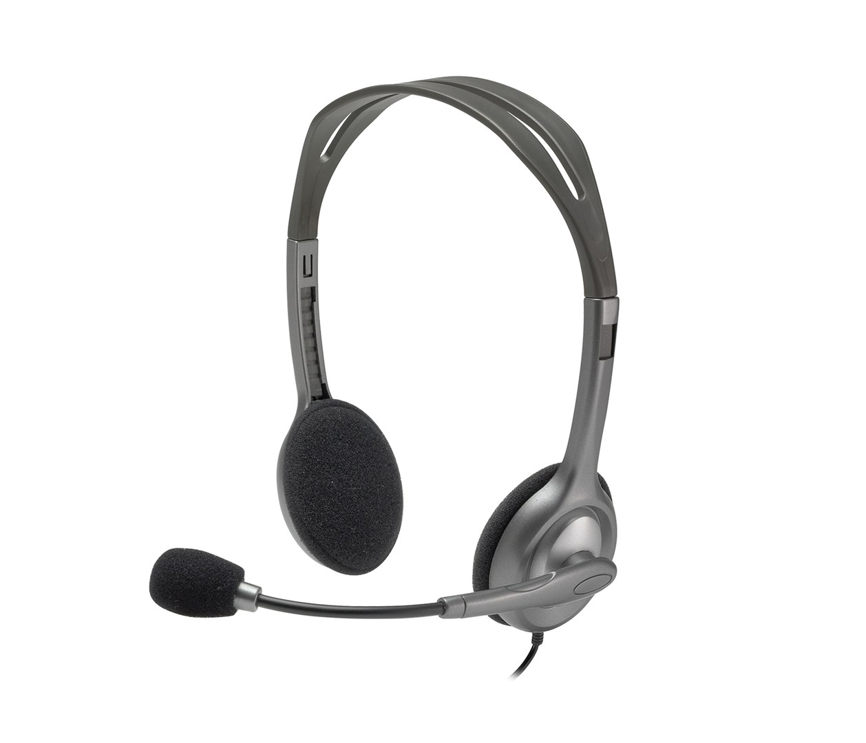 Słuchawki Logitech H110 - kolor szary — zdjęcie 1 z 4