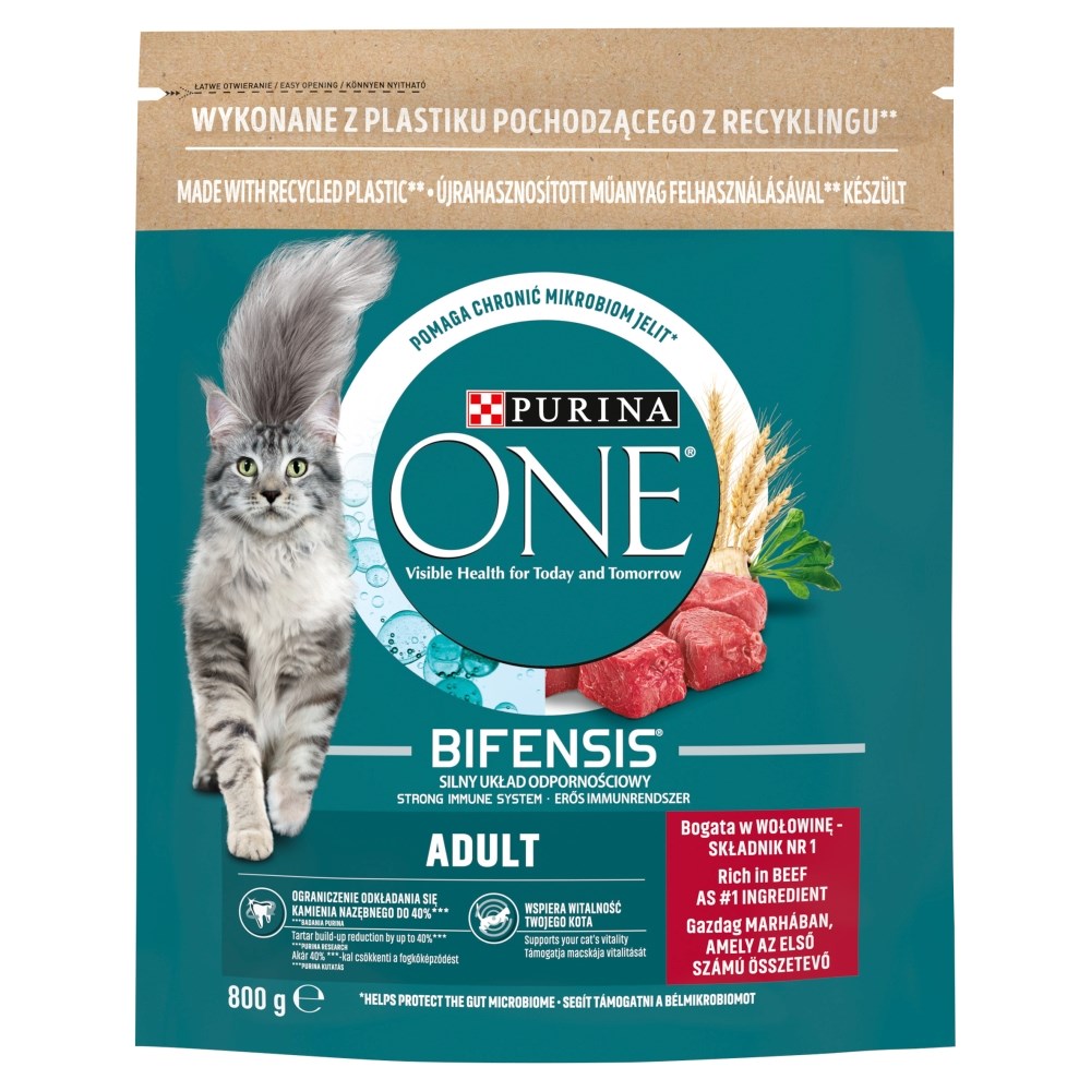 PURINA One Bifensis Adult Wołowina 800 g