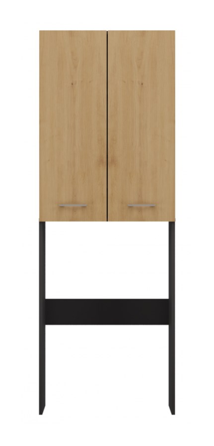 Szafka łazienkowa POLA DD 64x30xH180 antracyt/artisan — zdjęcie 1 z 6