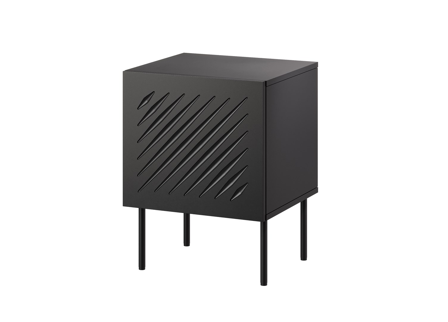 Szafka nocna 2szt SIENA czarny mat 44,5x40x59 — zdjęcie 1 z 4