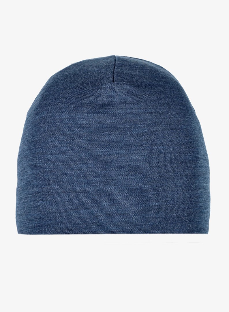 Czapka wełniana Buff Merino Heavyweight, solid indigo — zdjęcie 1 z 3