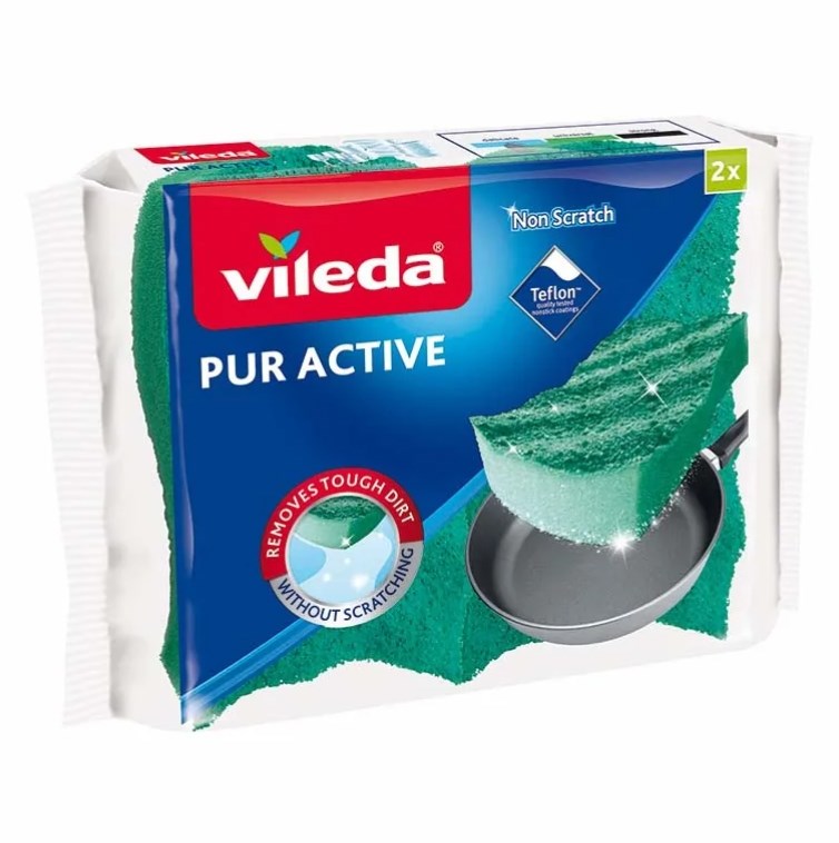 Zmywak Vileda Pur Active 2 szt. Zielony — zdjęcie 1 z 7