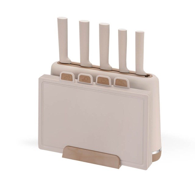 Zestaw noży + 4 desek MR-1412-BEIGE MAESTRO — zdjęcie 1 z 8