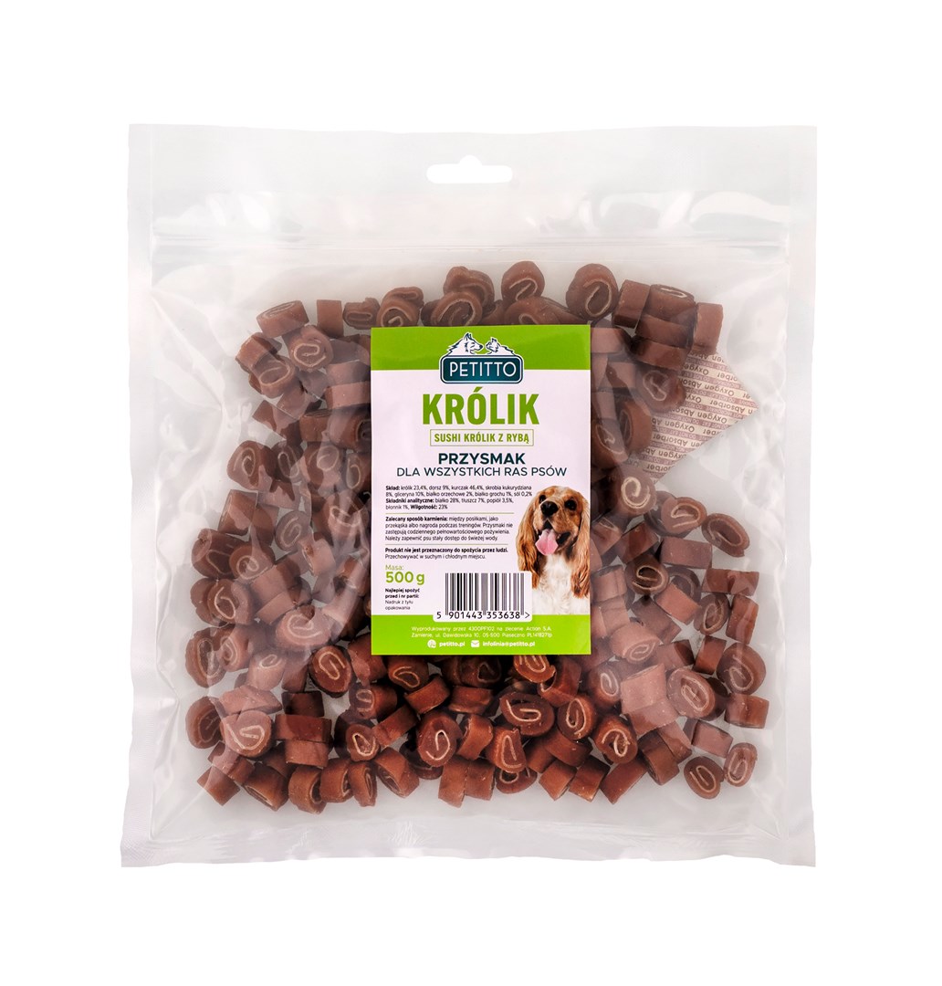 PETITTO- Sushi Królik z Rybą - 500g — zdjęcie 1 z 6