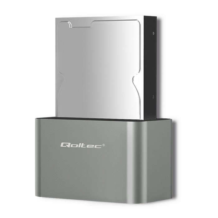 QOLTEC STACJA DOKUJĄCA HDD/SSD 2.5"/3.5" SATA USB 3.0 — zdjęcie 1 z 8