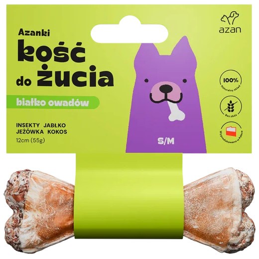AZANKI Kość z Insektami i Kokosem S/M 12cm