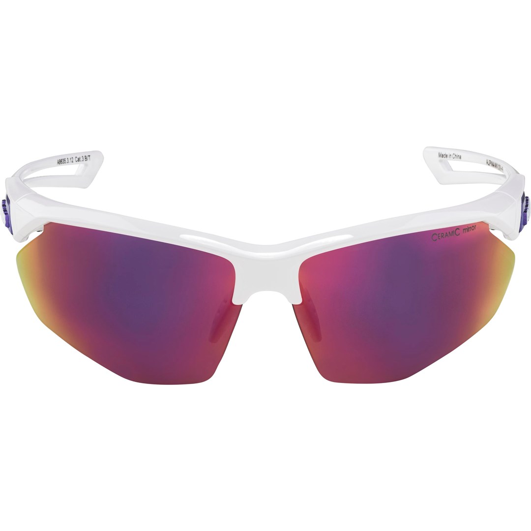 ALPINA NYLOS HR Okulary Rowerowe Biało-Fioletowe — zdjęcie 1 z 3