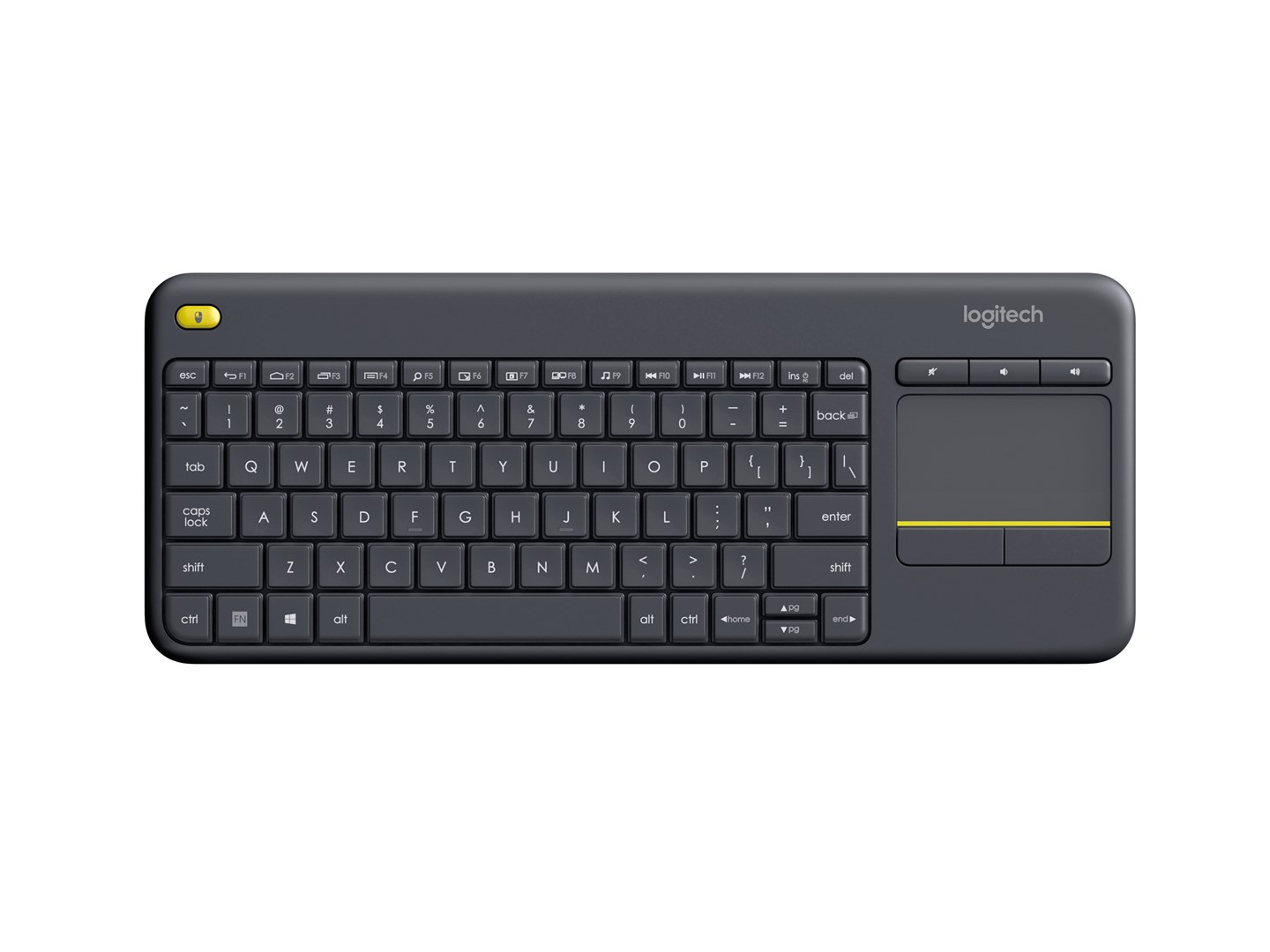 Klawiatura Logitech K400 - Prosty, Czarny — zdjęcie 1 z 7