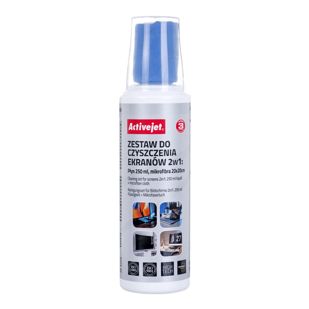 Activejet AOC-269 Zestaw do czyszczenia ekranów 250 ml — zdjęcie 1 z 6