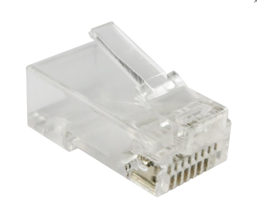 ALANTEC Wtyk przelotowy RJ45 UTP kat.5e (op.100 szt) — zdjęcie 1 z 2