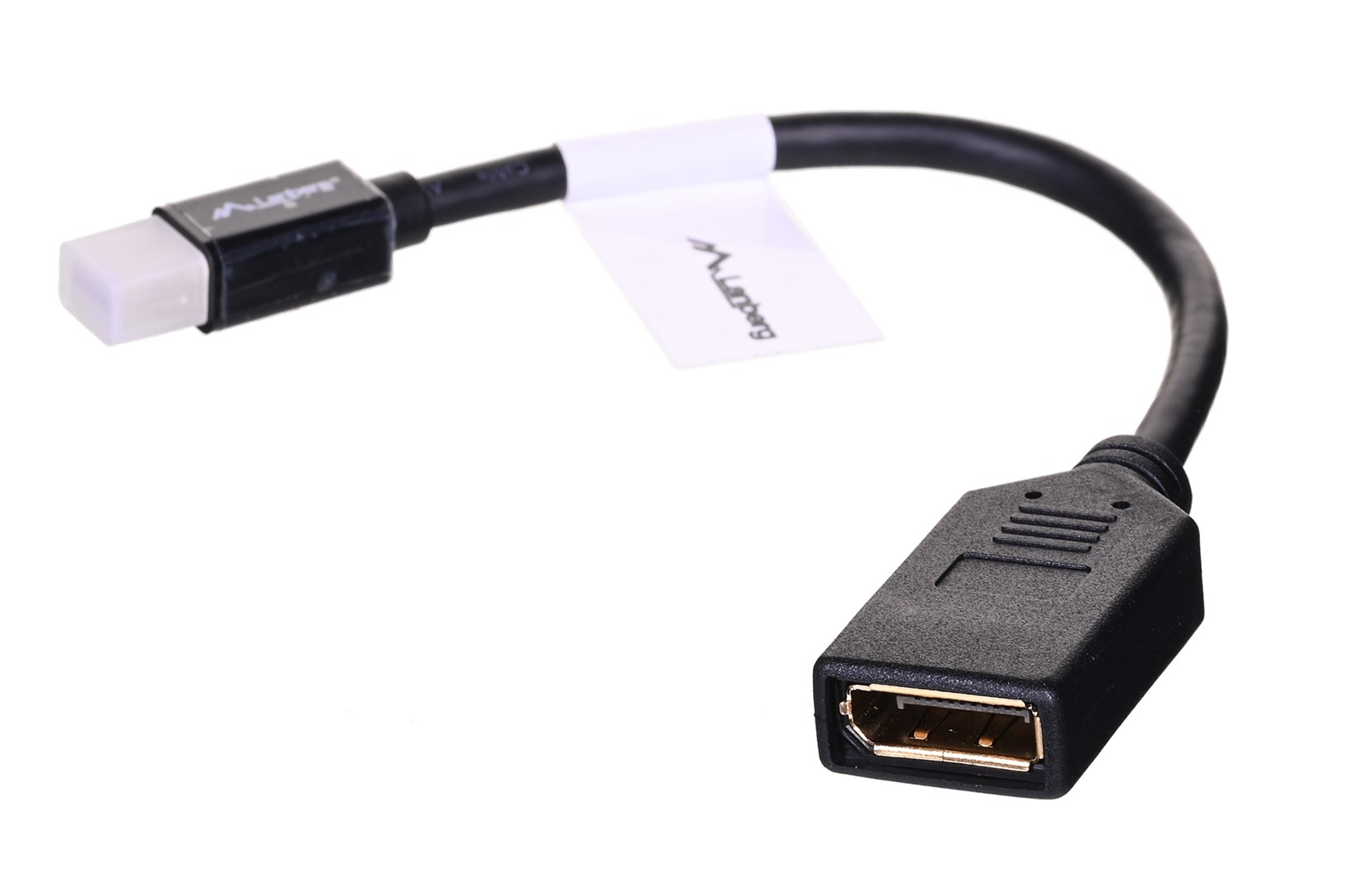 Adapter Lanberg AD-0003-BK Mini DisplayPort do DisplayPort — zdjęcie 1 z 4