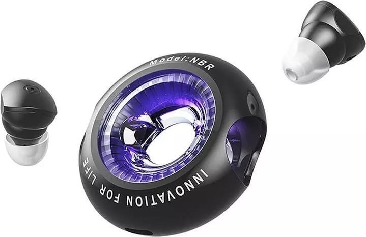 Bezprzewodowe słuchawki douszne Vention Donut-Shaped BT 5.3 IPX4 czarne — zdjęcie 1 z 4