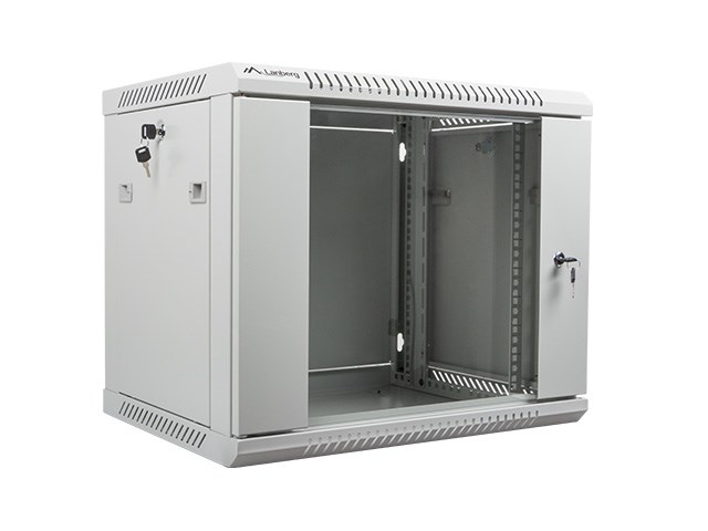 Szafa jednosekcyjna Lanberg WF01-6409-10S, 60 kg, szara — zdjęcie 1 z 3