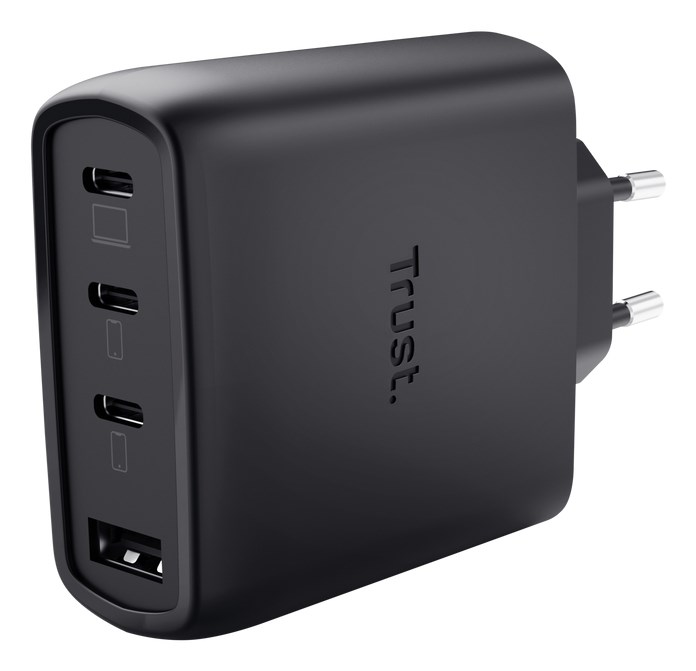 Ładowarka TRUST MAXO 65W czarna 3xC 1xA — zdjęcie 1 z 4