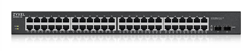 Switch Zyxel GS1900-48HP 50p PoE 170W Managed Gigabit — zdjęcie 1 z 5