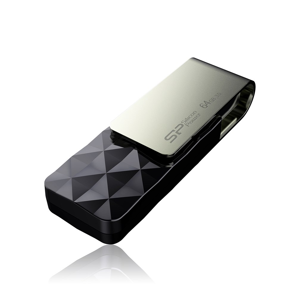 Pendrive Silicon Power Blaze B30 64GB Czarny — zdjęcie 1 z 8
