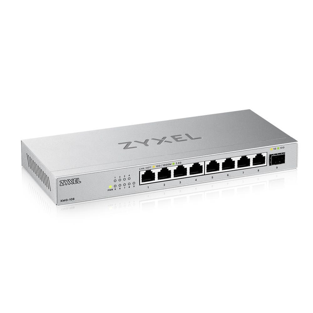 Switch Zyxel XMG-108 9p Unmanaged Multigigabit — zdjęcie 1 z 4
