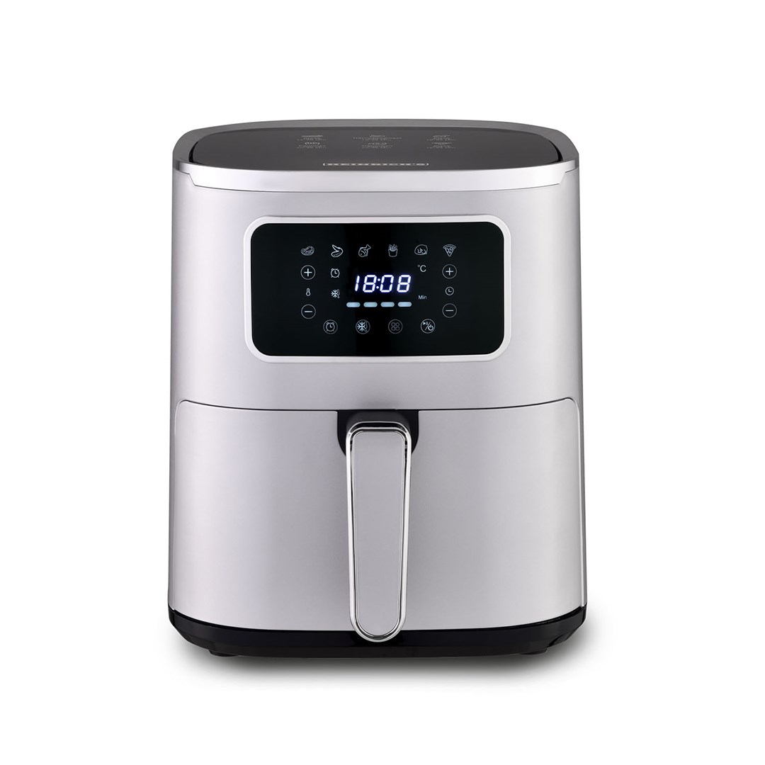 Frytkownica beztłuszcz HEINRICH'S HFR 8216 Srebrna 1450W 5L — zdjęcie 1 z 4