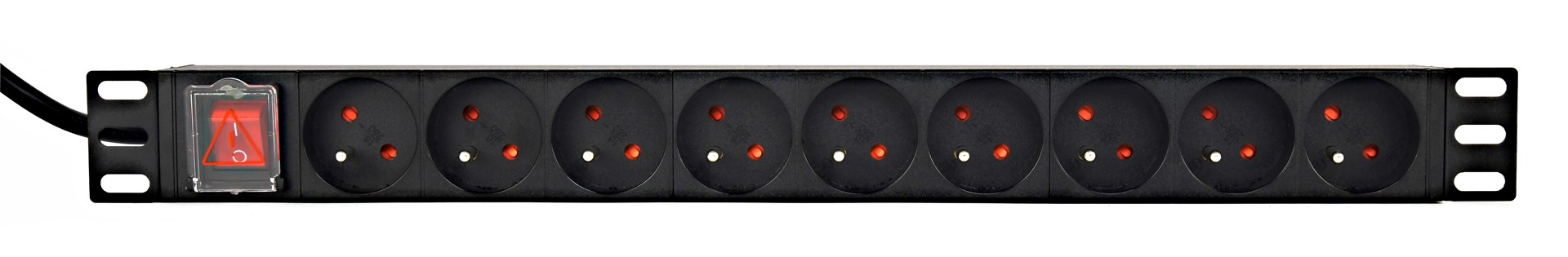 GEMBIRD LISTWA ZASILAJĄCA RACK 9 GNIAZD, 1U, 16A — zdjęcie 1 z 5
