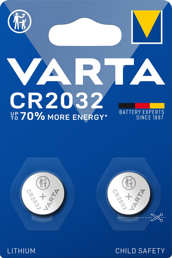 Zestaw baterii VARTA CR2032 3V (x 2) — zdjęcie 1 z 6
