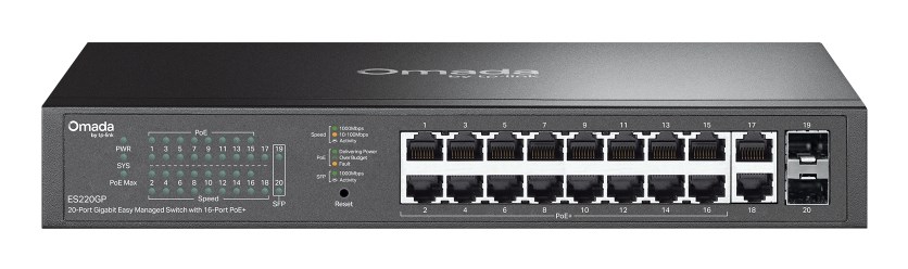 Switch TP-LINK ES220GP Omada Easy Managed — zdjęcie 1 z 5