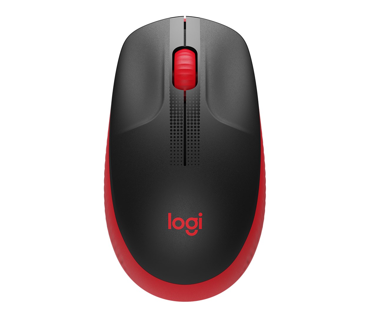 MYSZ LOGITECH M190 RED - Oburęczna, Czarna — zdjęcie 1 z 5