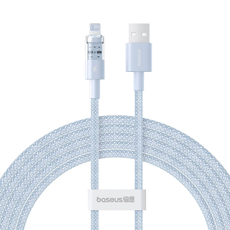 Kabel Baseus Gem Typ USB A - Lightning 2.4A 2m (niebieski) — zdjęcie 1 z 7